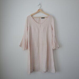 Lungo L'Arno Italian Linen Bell Sleeve Dress | S
